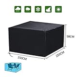 sitzgarnitur schwarz Leichte Aufbewahrung: Die Schutzhülle von GardenMate ist wasserdicht und UV-beständig- Sie schützt Ihre Gartenmöbel umfassend vor Sonne, Regen, Hitze, Kälte und Frost
