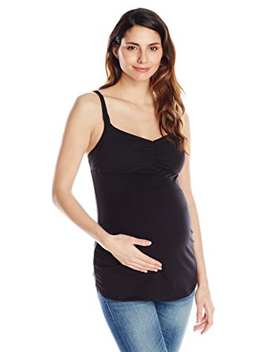 Cake Lingerie Women's Espresso Gelato Nursing Tank Maternity Pyjama Top, Black, Size 10 (Manufacturer Size:Small)
