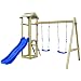 Produktbild vidaXL Spielhaus Spielturm Kletterturm mit Rutsche 242x237x218cm Kiefernholz