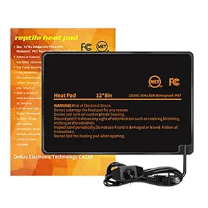 BKVESHI Under Tank Heater with Thermostat, Temperature Adjustable Reptile Heating Pad 8