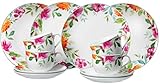 Blumendekor im Landhausstil Ritzenhoff & Breker Kaffeeservice Summer Flowers, 12-teilig, Porzellangeschirr mit Blumendekor