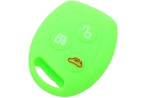 BROVACS Silicone Cover Protector Case Holder Skin Jacket Compatible with FORD 3 Button Remote Key Fob CV9702 Light Green