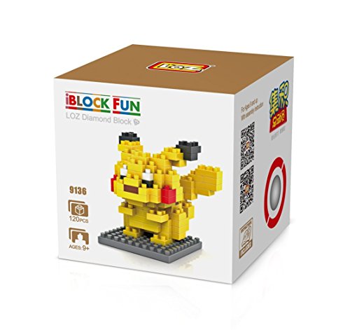 VOYTO-Pokemon Pikachu - iBlock Fun LOZ Diamond Micro Block Set by iBlock Fun LOZ Diamond Block