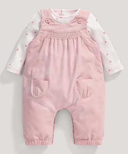 Mamas & Papas - Pink Two Piece Dungaree Set