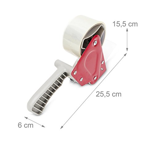 Relaxdays 10018969 - Dispensador de cinta adhesiva