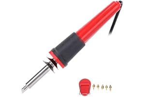 FOCKETY 7 szt. Zestaw do wypalania drewna z lutownicą, 40W pióro do wypalania drewna, profesjonalne grawerowanie elektryczne narzędzie do rzeźbienia pirografii dla majsterkowiczów(230V UE)