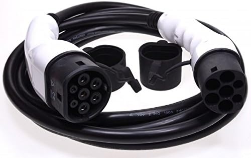 EV Fast Charging Cable Type 2 to Type 2 16Amp in Black (3.5 Meter)