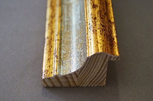 Spiegel Wandspiegel Badspiegel Flurspiegel Garderobenspiegel – Über 200 Größen – Bari Grau Gold 4,2 – Außenmaß des Spiegels 60 x 90 – Wunschmaße auf Anfrage – Antik, Barock - 7