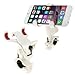 Produktbild 360-Grad-Drehung Universal-Handy-Fahrrad Clip Halter Wiege Stehen, Clip-Support-Telefon Breite: Bis Zu 10 Cm (White)