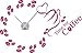 Produktbild Graz Design 750090_30_091 Wandtattoo Wandaufkleber Retro Love & Peace mit Ornamentendesign, 107 x 57 cm, haselnussbraun