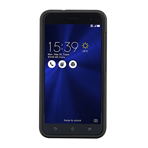 Asus ZenFone 3 ZE520KL Funda  Funda Protectora del H  brido de Doble Capa en Duro PC   TPU Silicona Absorci  n de Impacto y Anti-Ara  azos para Asus ZenFone 3 ZE520KL 5 2  2016  Negro
