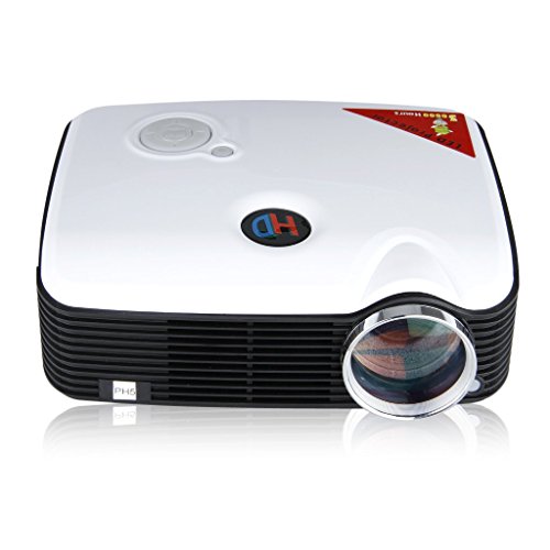 Excelvan&reg; Nuevo Mini LED Proyector 2500 L&uacute;menes HD Multimedia AV IN/USB/VGA/HDMI para DVD PC Tablet con resoluci&oacute;n de 800*600 hasta 1080P [Home Theater, Video Projector]