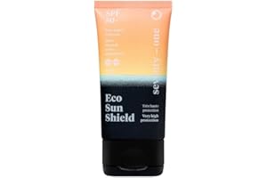 SeventyOne Percent | Eco Sun Shield SPF 50+ | Très Haute Protection Solaire Visage| UVA 24 | Très résistante à l’eau | 100% Filtres minéraux - 100% Naturel – Made in France | Format Pocket | 50 ml
