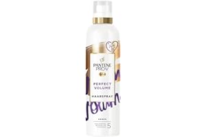 Pantene Pro-V lakier do włosów, Perfect Volume, 250 ml, z olejkiem jojoba, stopień utrwalenia 5, tworzy długotrwałą objętość, pielęgnacja włosów