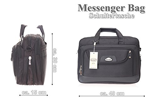 Laptoptasche mit viel Platz, Raumwunder, Notebooktasche, Arbeitstasche,Herren Umhängetasche, Schultertasche, Männer - 7