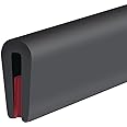 Rubber Edge Trim, Self-Adhesive Flexible Edge Guard, U Shaped Edge Protector for Sheet Metal, Car Doors, EPDM Material, Size 1.5mm, Fit 0-2mm Sharp Edge, Length 3m, Black