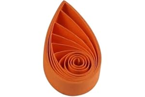 ODETOJOY Quilling Paper Strips 10mm Coral Tangerine Paper 10mm Strips Pumpkin 540mm Length 120Pcs Quilling Strip Orange for Craft