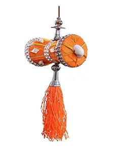 U & U UNIQUE UTILITIES Cloth Car Hanging Accessories Interior Decor, 7 x 6 x 6 cm, Orange, 1 Piece