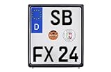 Motorrad Kennzeichenhalter für Nummernschilder - Maße: 180...