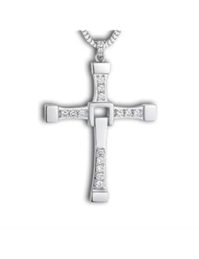 Saoirse 925 Silber Fast and Furious Vin Diesel Dominic Toretto Kreuz Halskette