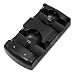 Produktbild kakakooo PS3 / PS3 Move 2-in-1 Griff Ladegerät PS3 Wireless Controller Doppel-Sitz-Ladegerät Dual USB Ladegerät Doppel aufladendockstation Schwarz Ständer