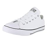 Dicke Gummisohle Converse Chuck Taylor All Star OX Canvas-Turnschuhe für Kinder, Weiß - White Leather - Größe: 20 EU