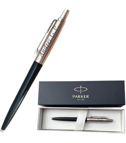 Hörner Excelsior – Bolígrafo De Alta Calidad Con Grabado | Bolígrafo Personalizado Regalo Para Hombres Y Mujeres | Grabado | Negro Y Dorado | Escritura Azul I Regalos Personalizados