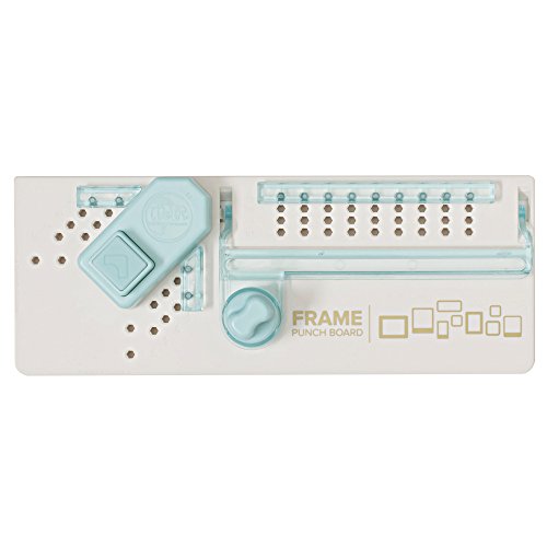 We R Memory Keepers 60627000 Frame Punch Board, Plastica, Bianco, Blu Chiaro, 17.5 x 30.6 x 5.5 cm