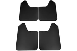 ONIISSY Lot de 4 bavettes garde-boue universelles avant et arrière pour voiture, SUV, camion, durables et faciles à installer Noir