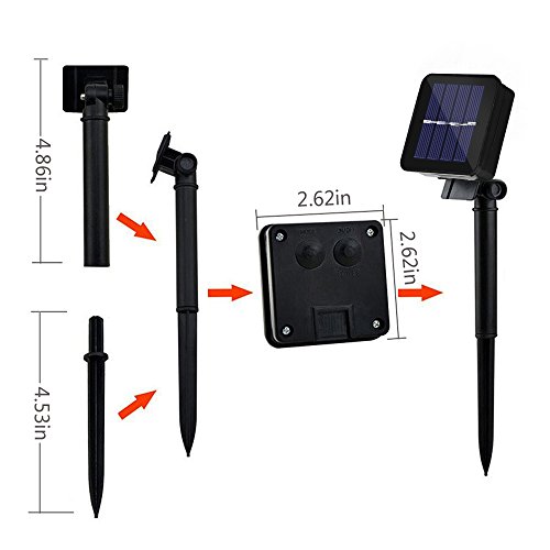 Lichterkette Solarleuchten led Lichterkette , runde/globe Lichterkette, 60led 10m Solar Lichterkette, Partybeleuchtung, Weihnachtsbeleuchtung, Kugel Lichterkette für Innen und Außen, Haushalt, Garten, Hochzeit, Party, Halloween, Weihnachten - 5
