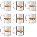 Produktbild STUFF4 Tee/Kaffee Becher 350ml/8 Pack Orange/Volvo Amazon/Weißkeramik/ST10