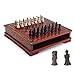 Produktbild PIAOLING Hochwertiges Schach 32 Teile/Satz Holztisch Schach Chinesischen Retro Schach Dame Spiele Harz Chessman Weihnachten Geburtstagsgeschenke Unterhaltung Brettspiel Kind Erwachsener