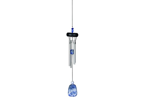 DG-EXODIF Carillon à Vent métal 4 Tubes - Sodalite