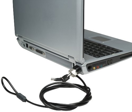 Manhattan Notebook-Sicherheitsschloss (1,8 m) schwarze PVC Ummantelung 440240 - 2