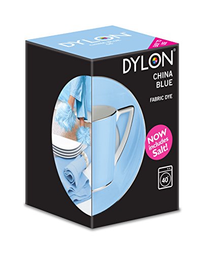 DYLON Maschine Farbstoff 350g Porzellan Blau, Salz Enthalten!