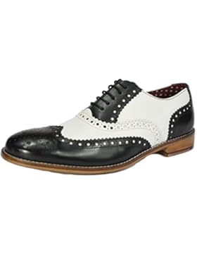 London Brogue-Schnürhalbschuhe Herren Lederschnürer mit Wingtip Formell Abendkleidung Brogue-Schuhe