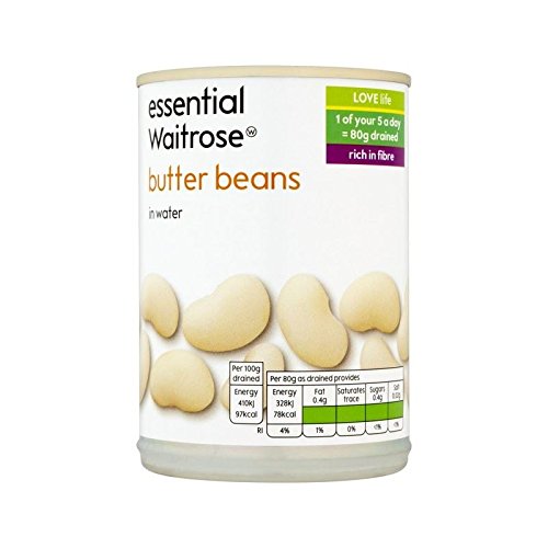 Preisvergleich Produktbild Butterbohnen Wesentliche Waitrose 420G - Packung mit 6