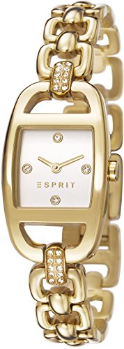 Esprit Damen-Armbanduhr Es-Faye Spark Analog Quarz Edelstahl ES107182006