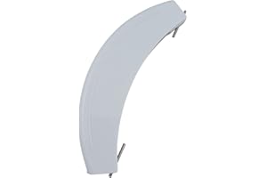 Lichtblau Türgriff mit Achsen 266751 in weiß passend für Bosch 00266751 I Griff aus Kunststoff für Waschmaschinen & Waschtrockner I Ersatzteile Bosch Siemens Neff Constructa Balay