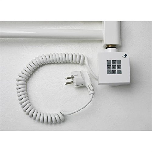 Badheizkörper, elektrisch, elektro 1175h x 600b weiss/gebogen-mit KTX 2 - 5