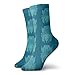 Produktbild magic ship Big Horn Dragon Blue Pattern Men Women Thin High Ankle Cotton Moisture Wicking Casual Crew Socks 11.8 inch/30 cm