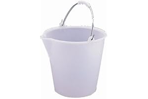 JANTEX Heavy Duty Secchio Di Plastica Laureato Secchio Con Versando Labbro. 12 Litro.