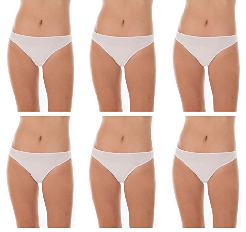 6 mini slip donna GARDA elastico art.3900 (TG.M, BIANCO)