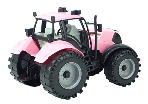 Toyland® 22cm x 12cm Reibung angetriebener Traktor mit öffnender Motorhaube (Rosa) - 3