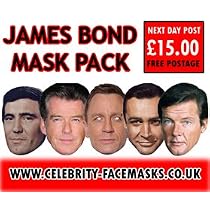 James Bond Party Face Fancy Dress Pack 