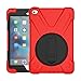 Produktbild iPad Mini 4 Hülle, Asnlove 360 Grad Drehbare Robustes Kunststoff Hard Case mit Displayschutz - Ausklappbarer Standfuss für Apple iPad Mini 4 7.9 Zoll IOS 2015 Genaration Tablet - Rot
