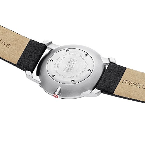 Mondaine Men's Quartz Watch with Black Dial Analogue Display and Black Leather Strap A6383035014SBB