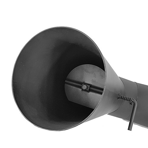 Rauch-Rohr Winkelrohr-Set 90° Ø150mm in Schwarz inklusive Wandfutter und Wandrosette Ofenrohr-Set mit Senotherm Lackierung hitzebständiger Rohr-Set mit CE Zulassung - 3