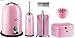 Produktbild Wesco 5er Bad-Set pink mit 40 Müllbeutel, Single Master Mülleimer + Toilettenbürste + Rollenhalter + Mini Grandy + Mini Ball