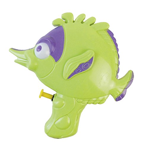 Happy People 17003 - Wasserpistole - Tropical Fischform, 17 cm, Reichweite: 3 m, Tankinhalt: 150 ml